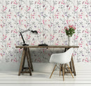 Muriva Floral Butterfly & Bird Foliage Eden Pink Wallpaper 102550