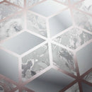 Muriva Elixir Cube Marble Rose Gold Wallpaper 166511