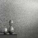Muriva Oriah Glitter Silver Wallpaper 401010