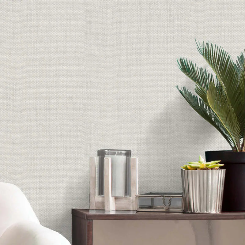 Belgravia Dahlia Textured Plain Wallpaper Natural 7006