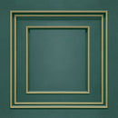 Belgravia Amara Panel Heavyweight Textured Vinyl Wallpaper Deep Green & Gold 7395