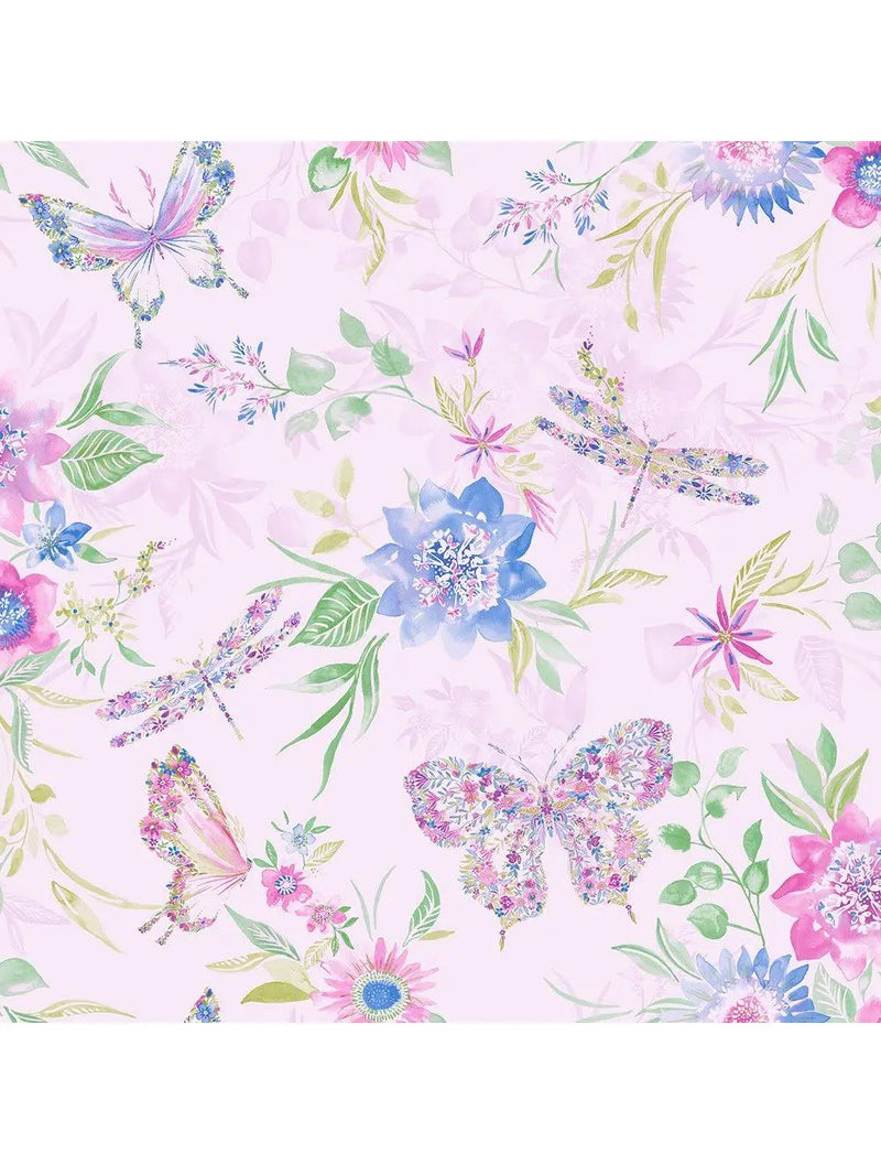 Holden Decor Watercolour Butterfly Pink Wallpaper 90102