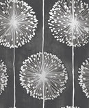 Muriva Dandelion Luxury Floral Black Wallpaper J04219