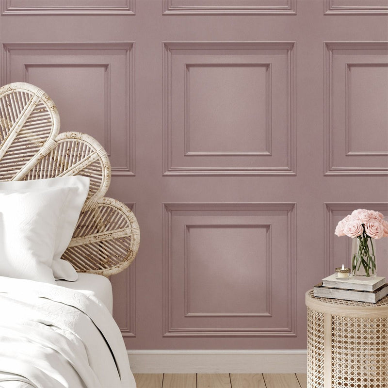 Oliana Panel Wallpaper Pink Belgravia 8488