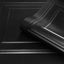 Amara Panel Vinyl Wallpaper Black Belgravia 7378