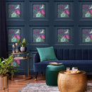 Corinthia Panel Wallpaper Navy Belgravia 244