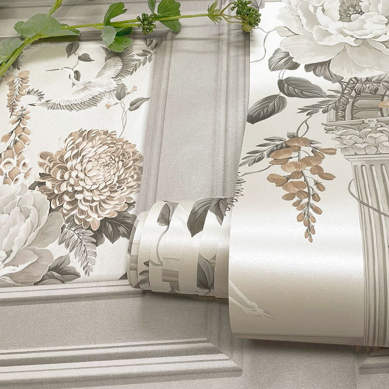 Corinthia Panel Wallpaper Pearl Belgravia 246