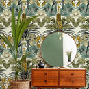 Wilson Oriental Animal Wallpaper Cream Belgravia 3912