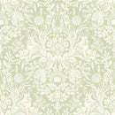 Harlen Woodland Damask Wallpaper Sage Green Holden 90162