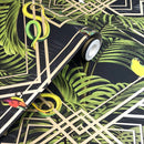 Congo Geometric Wallpaper Black Holden 90202