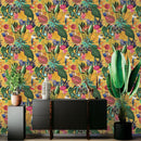Wonderland Tropical Wallpaper Ochre Holden 91190