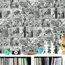 Marvel Comic Strip Wallpaper Black and White Muriva 159502