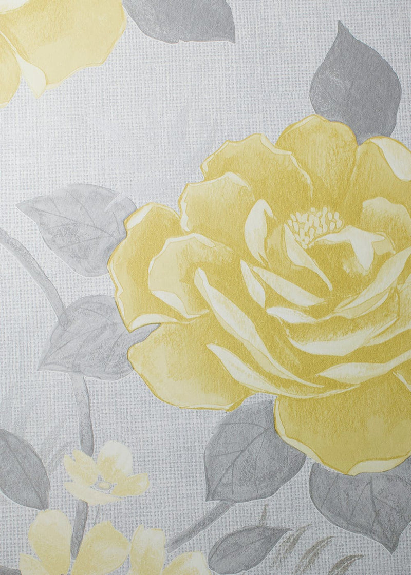 Darcy James Rosalind Ochre Rose Wallpaper 170501