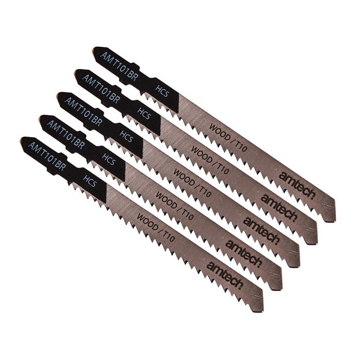 Amtech 5pc Reverse Cut Wood Jigsaw Blade Set (AMT101BR) M1603