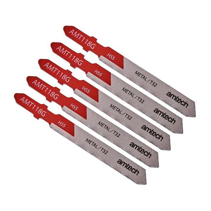 Amtech 5pc Metal Jigsaw Blade Set (AMT118G ) M1612