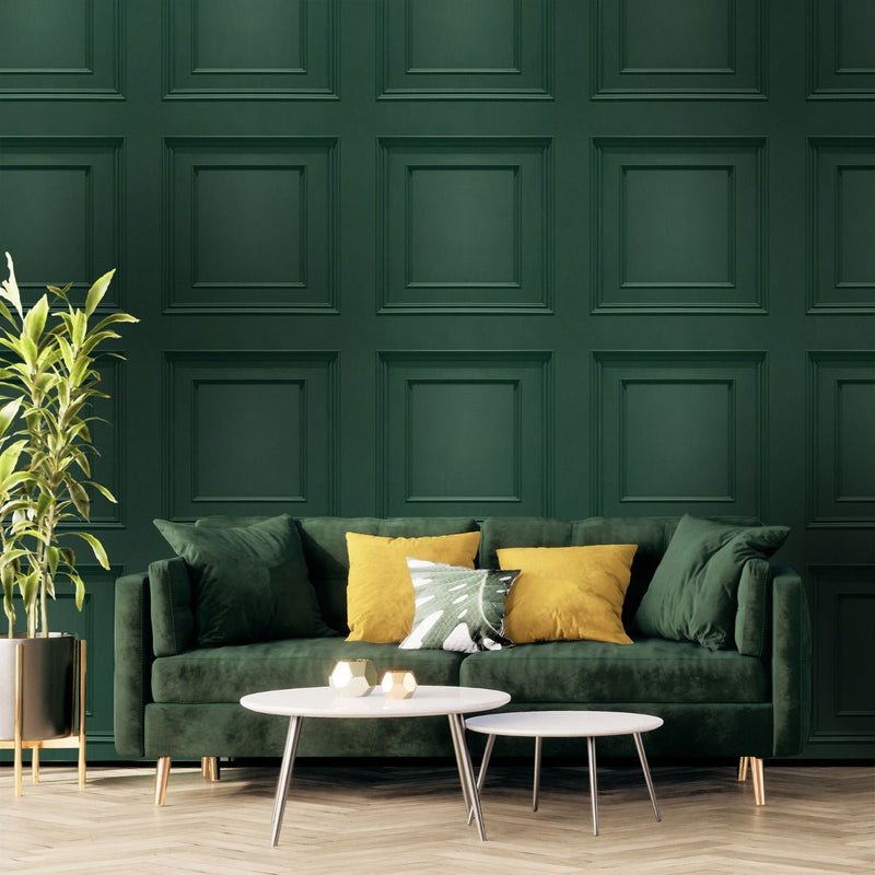 Oliana Panel Wallpaper Green Belgravia 8490