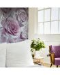 Madison Rose Glitter Floral Wallpaper Amethyst and Lilac Muriva 139522