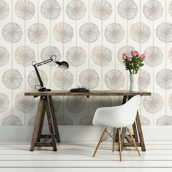 Dandelion Wallpaper Beige Muriva J04207