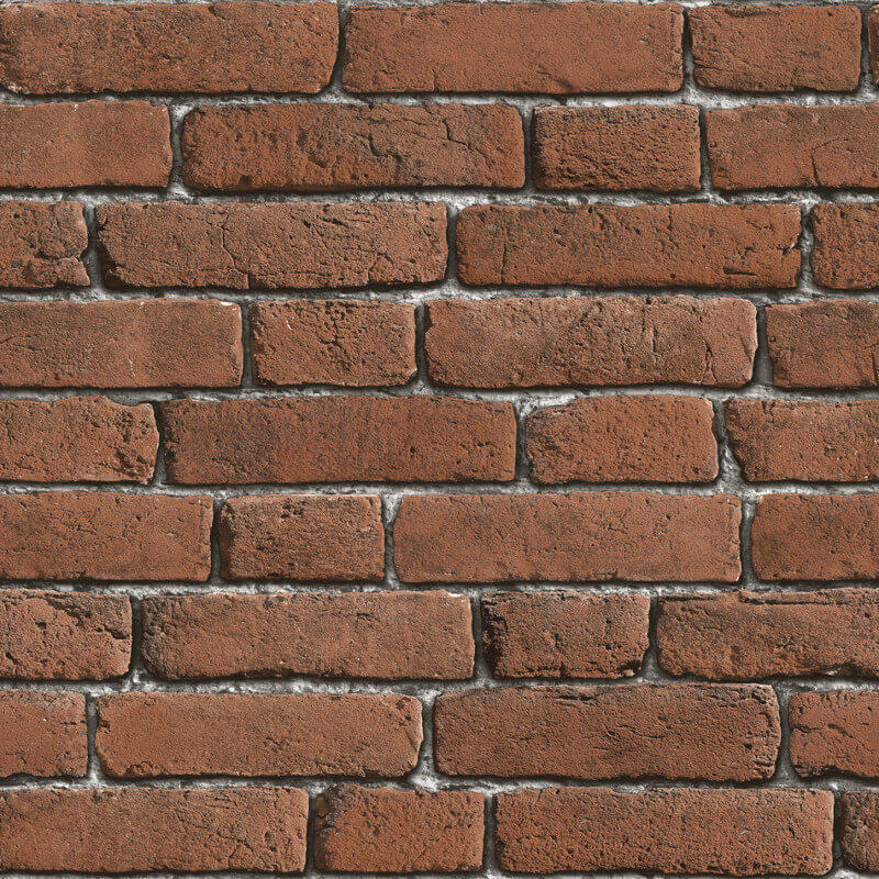 Muriva Brick 3D Effect Red Wallpaper J30108