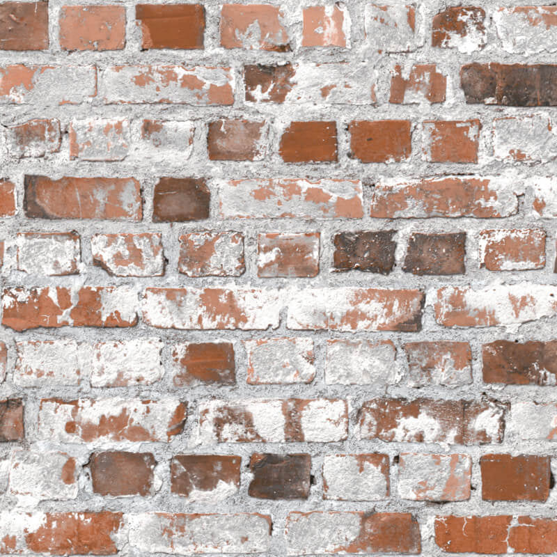 Muriva Loft Brick Effect Red/Multi Wallpaper J64528