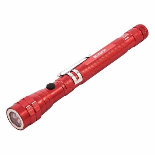 Amtech 3 LED Telescopic Torch & Magnetic Pick Up Tool S8006